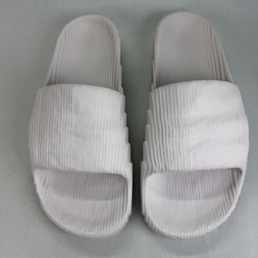 Adidas Adilette 22 White Slides Men's Size 13 Swim - Picture 2 of 14